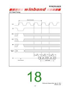 浏览型号W9825G6KH-6的Datasheet PDF文件第18页