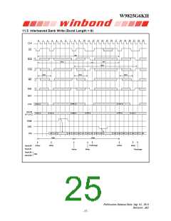 浏览型号W9825G6KH-6的Datasheet PDF文件第25页