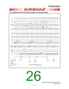 浏览型号W9825G6KH-6的Datasheet PDF文件第26页