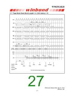 浏览型号W9825G6KH-6的Datasheet PDF文件第27页