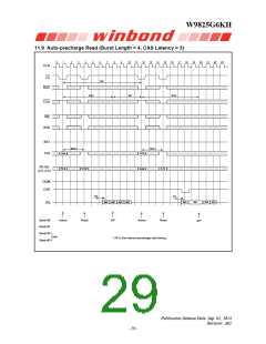 浏览型号W9825G6KH-6的Datasheet PDF文件第29页