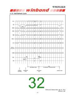 浏览型号W9825G6KH-6的Datasheet PDF文件第32页
