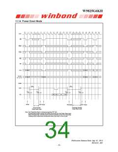 浏览型号W9825G6KH-6的Datasheet PDF文件第34页