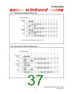 浏览型号W9825G6KH-6的Datasheet PDF文件第37页