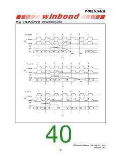 浏览型号W9825G6KH-6的Datasheet PDF文件第40页