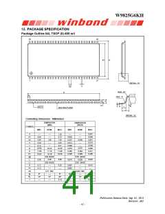 浏览型号W9825G6KH-6的Datasheet PDF文件第41页