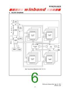 浏览型号W9825G6KH-6的Datasheet PDF文件第6页