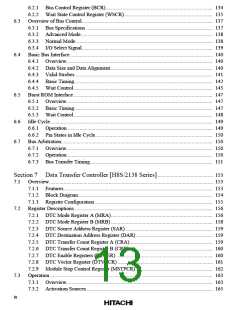 浏览型号HD64F2134TF20的Datasheet PDF文件第13页