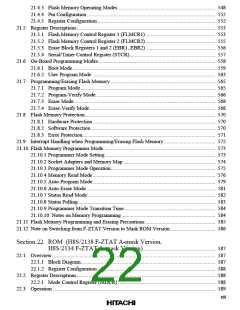 浏览型号HD64F2134TF20的Datasheet PDF文件第22页