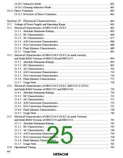 浏览型号HD64F2134TF20的Datasheet PDF文件第25页