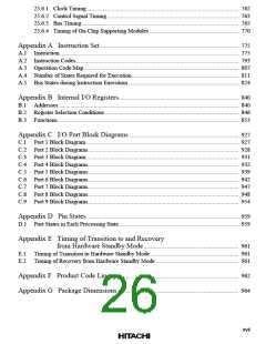 浏览型号HD64F2134TF20的Datasheet PDF文件第26页