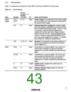 浏览型号HD64F2134TF20的Datasheet PDF文件第43页