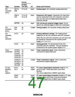浏览型号HD64F2134TF20的Datasheet PDF文件第47页
