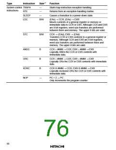 浏览型号HD64F2134TF20的Datasheet PDF文件第76页