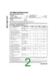 浏览型号ICL7107CQH-TD的Datasheet PDF文件第2页