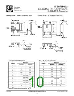 浏览型号ICS853P022AMT的Datasheet PDF文件第10页