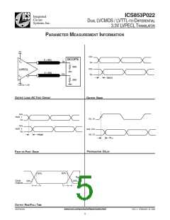 浏览型号ICS853P022AMT的Datasheet PDF文件第5页