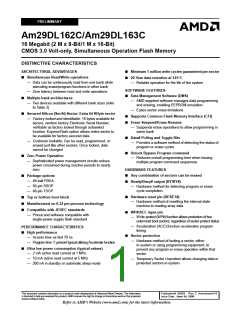 浏览型号AM29DL162CT-120ZF的Datasheet PDF文件第1页