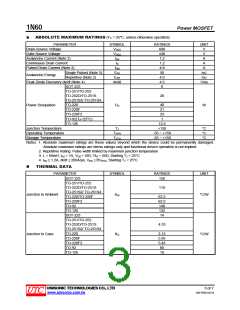 浏览型号1N60G-TMS2-T的Datasheet PDF文件第3页