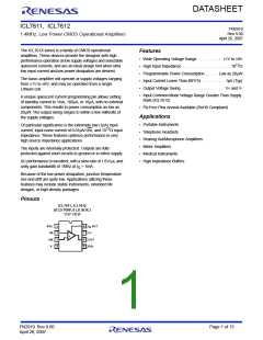 浏览型号ICL7611DCPAZ的Datasheet PDF文件第1页