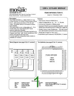 浏览型号PUMA68F4006M-90E的Datasheet PDF文件第1页