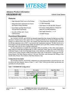 浏览型号VSC6280的Datasheet PDF文件第1页