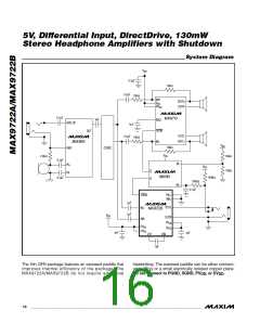 浏览型号MAX9722AEUE+T的Datasheet PDF文件第16页