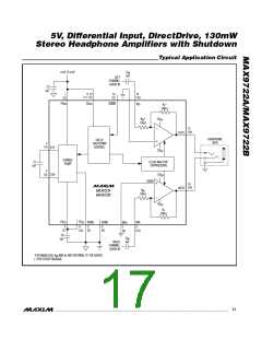 浏览型号MAX9722AEUE+T的Datasheet PDF文件第17页