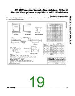 浏览型号MAX9722AEUE+T的Datasheet PDF文件第19页