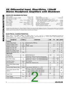 浏览型号MAX9722AEUE+T的Datasheet PDF文件第2页