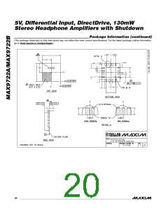 浏览型号MAX9722AEUE+T的Datasheet PDF文件第20页