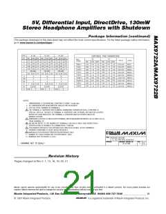 浏览型号MAX9722AEUE+T的Datasheet PDF文件第21页