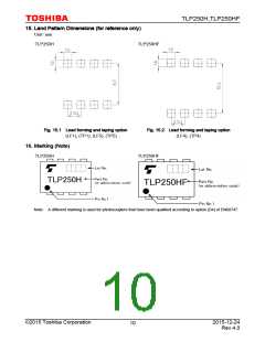 浏览型号TLP250H(D4-LF5,F)的Datasheet PDF文件第10页