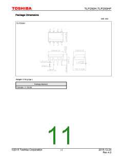浏览型号TLP250H(D4-LF5,F)的Datasheet PDF文件第11页