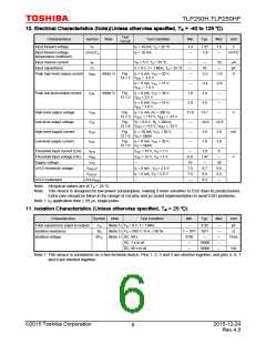 浏览型号TLP250H(D4-LF5,F)的Datasheet PDF文件第6页