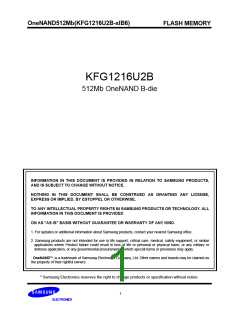 浏览型号KFG1216U2B-SIB6的Datasheet PDF文件第1页