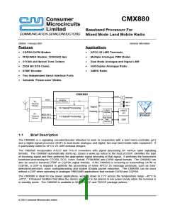 浏览型号CMX880D6的Datasheet PDF文件第1页