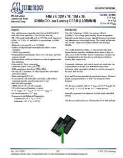 浏览型号GS4576C18GL-33T的Datasheet PDF文件第1页