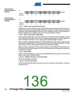 浏览型号ATMEGA128L-8AL的Datasheet PDF文件第136页