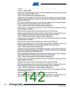 浏览型号ATMEGA128L-8AL的Datasheet PDF文件第142页
