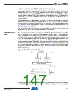 浏览型号ATMEGA128L-8AL的Datasheet PDF文件第147页