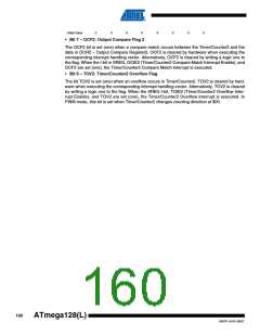 浏览型号ATMEGA128L-8AL的Datasheet PDF文件第160页