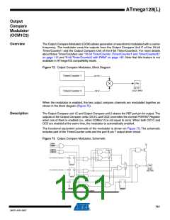 浏览型号ATMEGA128L-8AL的Datasheet PDF文件第161页