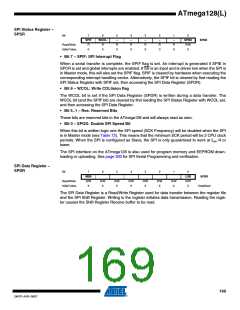浏览型号ATMEGA128L-8AL的Datasheet PDF文件第169页