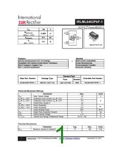 浏览型号IRLML6402TRPBF-1的Datasheet PDF文件第1页