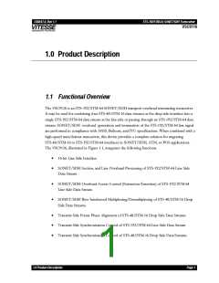 浏览型号VSC9116UE的Datasheet PDF文件第1页