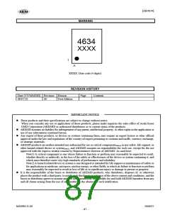 浏览型号AK4634EC的Datasheet PDF文件第87页