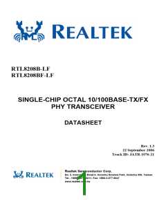 浏览型号RTL8208B-LF的Datasheet PDF文件第1页