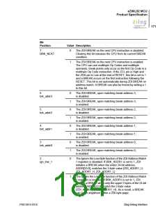 浏览型号EZ80L92AZ020SC00TR的Datasheet PDF文件第184页