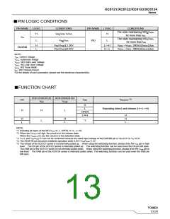浏览型号XC6124C249ER-G的Datasheet PDF文件第13页